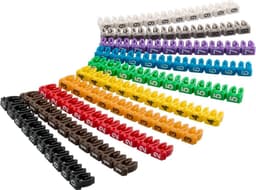 Goobay Kabelmarkerings-clips ""Tal 0-9"", til kabeldiametre af 2,8 - 4,6 mm