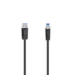 HAMA Kabel USB 3.0 5 Gbit/s 1.5m Svart
