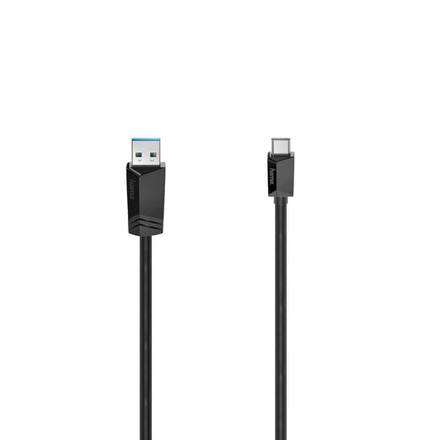 HAMA Kabel USB-C - USB-A USB 3.2 5 Gbit/s 1.5m Svart