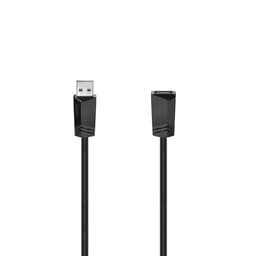 Kabel USB 2.0 Förlängning 480 Mbit/s 0,75m Svart