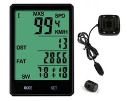 Sykkeldator med LCD-skjerm, Svart