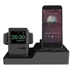 3-i-1 Laddställ för iPhone, Apple Watch & Airpods (Svart)