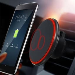 Magnetisk bilholder for viftegrill med trådløs Qi-lading, LED