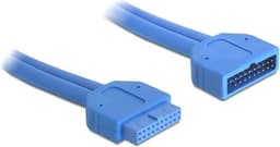 DeLOCK intern förlängskabel för USB 3.0. IDC20 ha - ho, 0,45m, blå