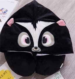 Nakkepute med hette - Cartoon Black