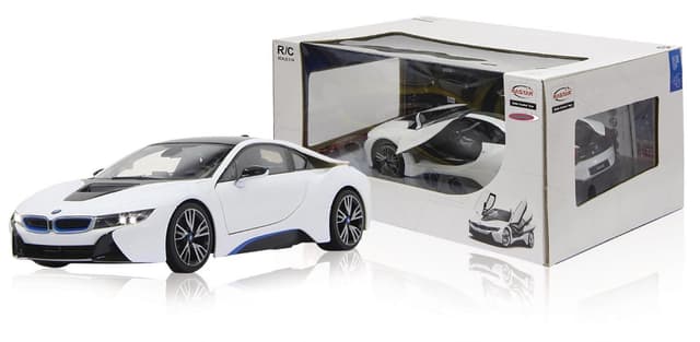 R/C Bil BMW I8 RTR / Med belysning 1:14 Vit