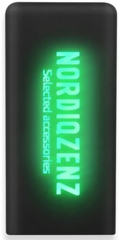 NORDIQZENZ Powerbank med lysande LED-indikator, 5000mAh