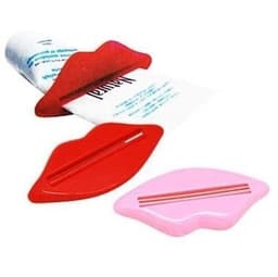 Läppformad tandkrämsmatare (Rosa)