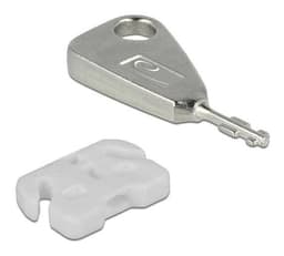 DeLOCK Lås för USB-portar, 5 USB-lås, 2 nycklar, vit