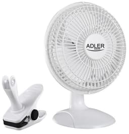 Adler Fläkt 15 cm med Klämma och Stativ, Vit