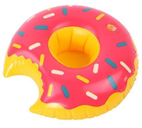 Oppblåsbar koppholder - Strawberry Donut
