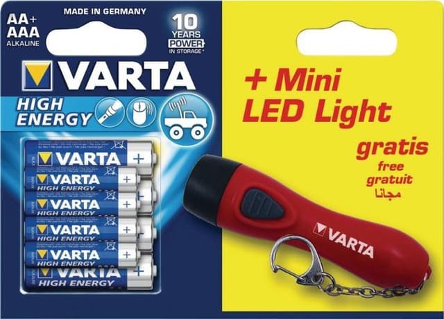 Alkaline Batteri Aa High Energy 8-Promotional Blister