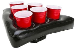 Uppblåsbar Beer Pong hatt, Svart