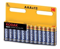 Kodak MAX alkaline AAA battery (12 pack)