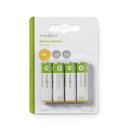 Alkaliske batterier AA | 1.5 V | 4 deler | Blister