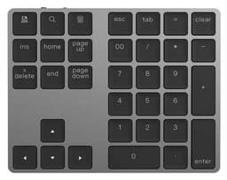 Numeriskt Bluetooth-tangentbord, 34-knappar, Grå