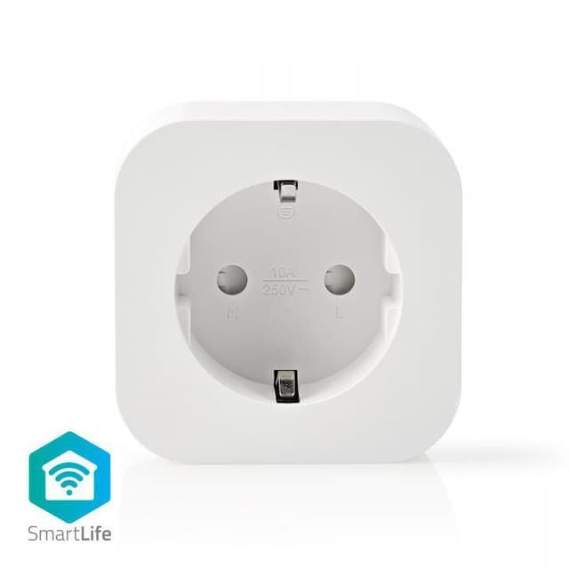 Nedis SmartLife Smart Plug | Wi-Fi | 2500 W | EU stik / Type F (CEE 7/7) | -10 - 45 °C | Android™ / IOS | Hvid