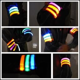 LED Säkerhetsband (Blå)