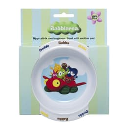 BABBLARNA Tallrik Djup med sugpropp 15,5 cm i diameter
