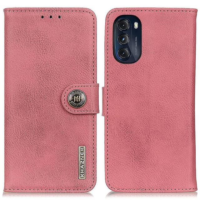 KHAZNEH Motorola Moto G 5G 2022 Plånboksfodral - Rosa