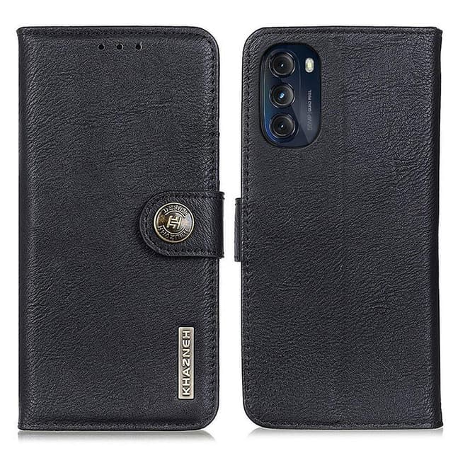 KHAZNEH Motorola Moto G 5G 2022 Plånboksfodral - Svart