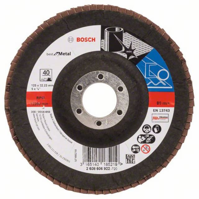Lamellslipplatta Bosch Accessories 2608606922 Diameter