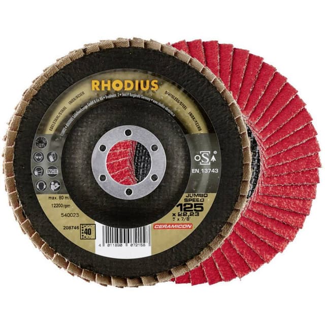 Lamellslipskiva Rhodius 208748 Diameter 125 mm N/A 1 st