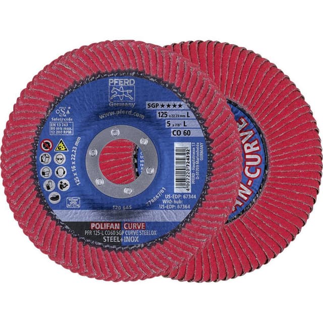 Lamellslipskiva PFERD 67689066 Diameter 125 mm N/A 10