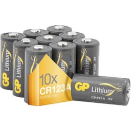 Fotobatteri CR123A Litium GP Batteries GPCR123A 1400