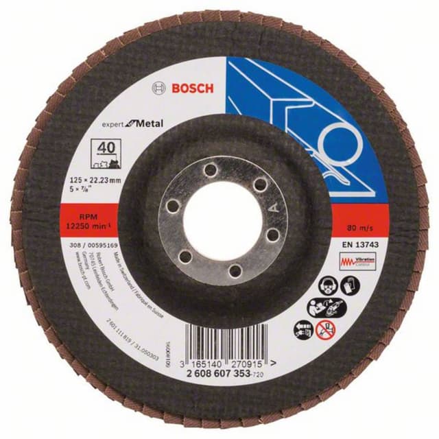 Lamellslipplatta Bosch Accessories 2608607353 Diameter