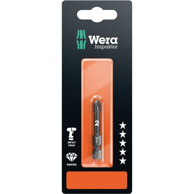 Wera 855/4 IMP DC SB SiS 05073961001 Krydskærv-bit PZ 2
