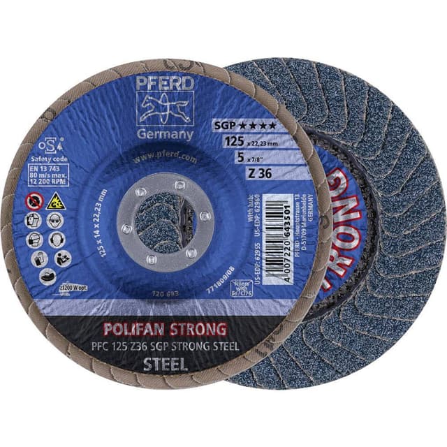 Lamellslipskiva PFERD 67788025 Diameter 125 mm N/A 10