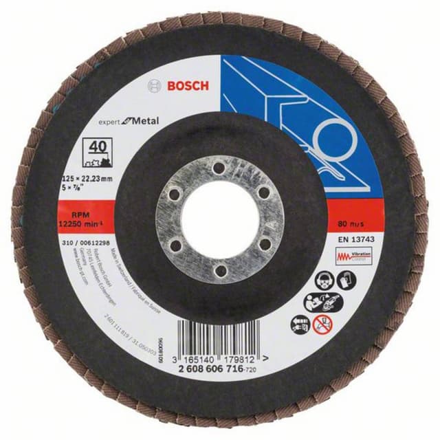 Lamellslipplatta Bosch Accessories 2608606716 Diameter
