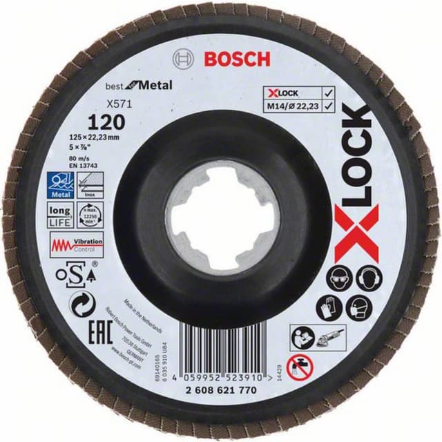 Lamellslipskiva Bosch 2608621770 Diameter 125 mm N/A 1