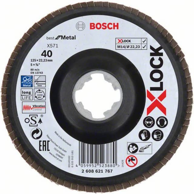 Lamellslipskiva Bosch Accessories 2608621767 Diameter