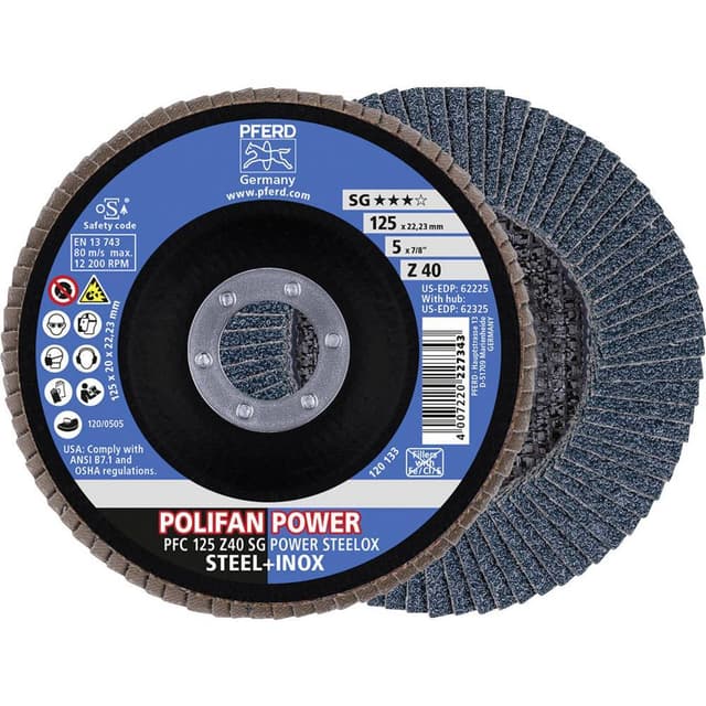 Lamellslipskiva PFERD 67784125 Diameter 125 mm N/A 10