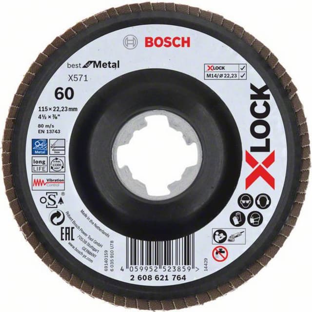 Lamellslipskiva Bosch Accessories 2608621764 Diameter