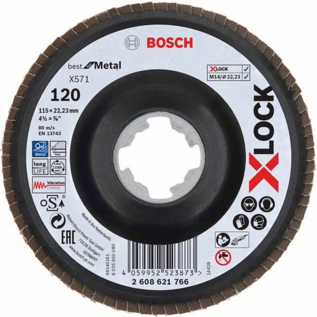 Lamellslipskiva Bosch Accessories 2608621766 Diameter