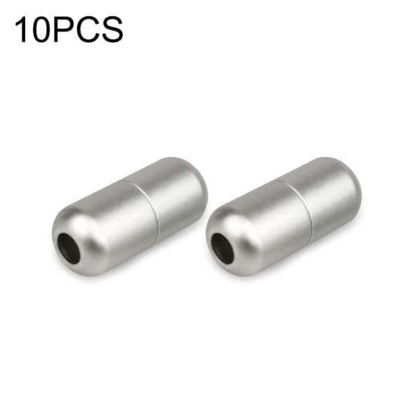 10-Pk med skolissespenner - Sølv