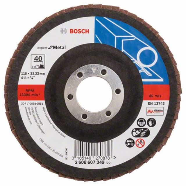 Lamellslipplatta Bosch Accessories 2608607349 Diameter