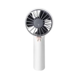 Mini håndholdt blæser med natlys USB opladning 3 hastigheder hvid