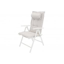 Positionsdyna med nackkudde 116x46 cm - vit