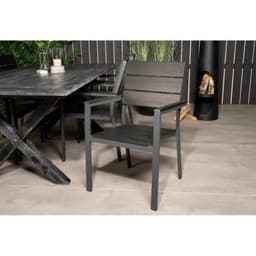 Loungestol/karmstol levels 6-pack - svart