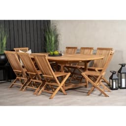 Utebord / matbord förlängningsbart kenya 180/240x120 cm - teak