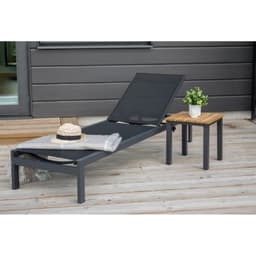 Loungesäng/solsäng 2-pack copacabana - svart