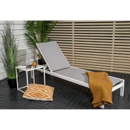 Loungesäng/solsäng 2-pack copacabana - grå / vit