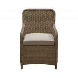 Loungefåtölj wembley med dyna 2-pack - natur / ljusgrå