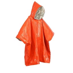 Regnponcho til nødsituationer PET / aluminium Orange / Sølv