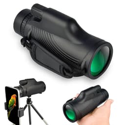 Monokulært teleskop 12X50 Zoom BAK4 Prisme Svart
