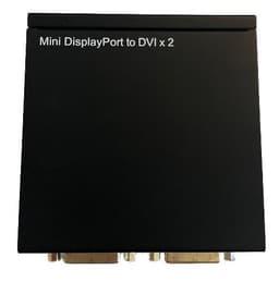 Mini DisplayPort till DVI Splitter, två DVI-I-utgångar, Full HD, 2,2 G